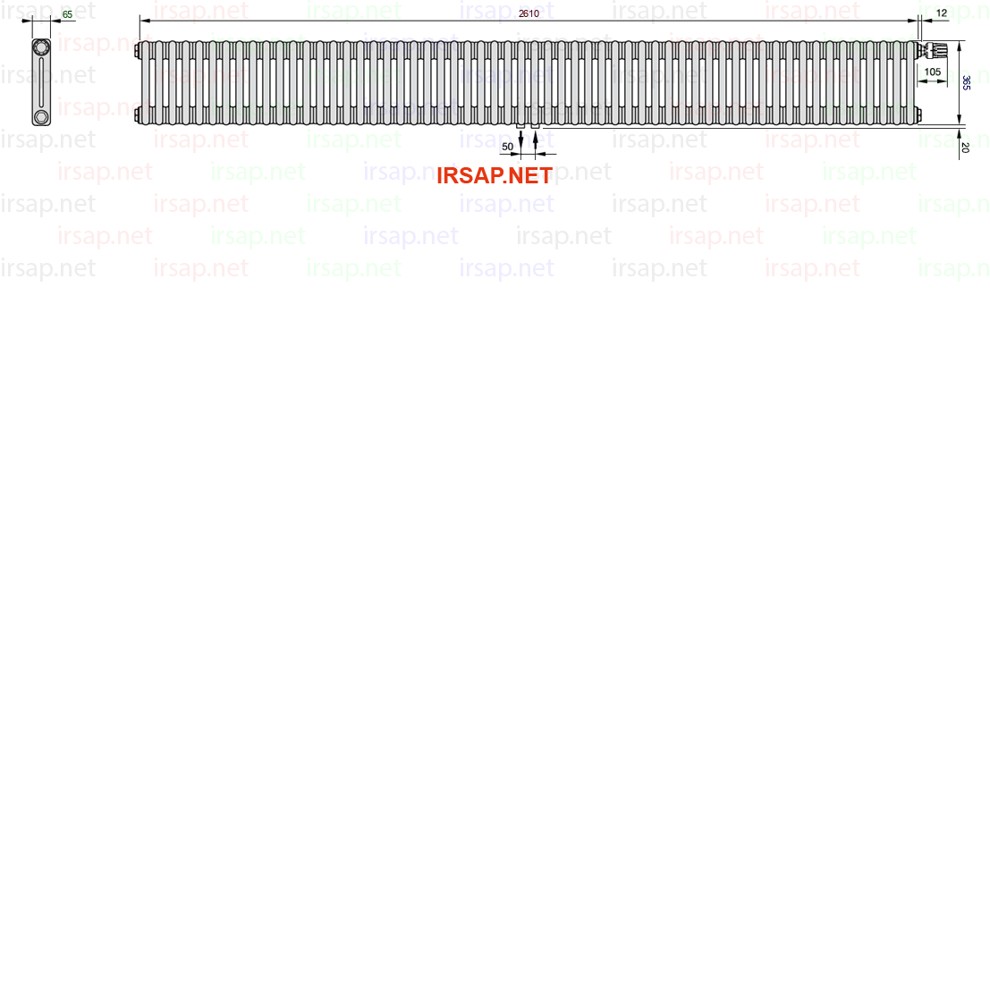 Радиатор IRSAP Tesi 20365/58 T52 CL 01